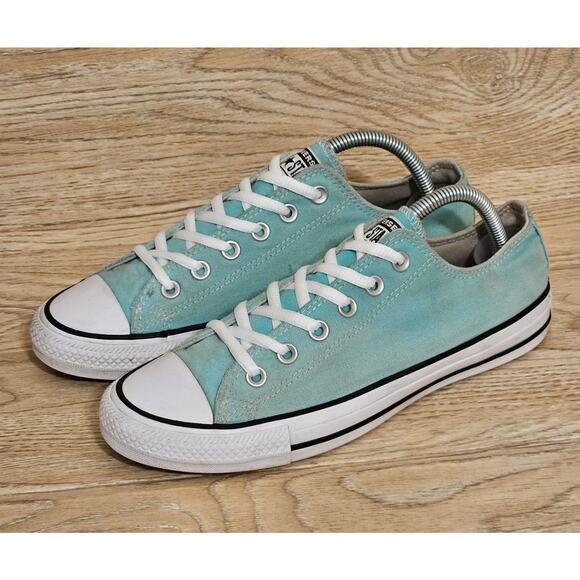 Converse All-Star Chuck Taylor Lowtop Sneakers Sea Foam Green Blue Size Womens 9 - Picture 1 of 10